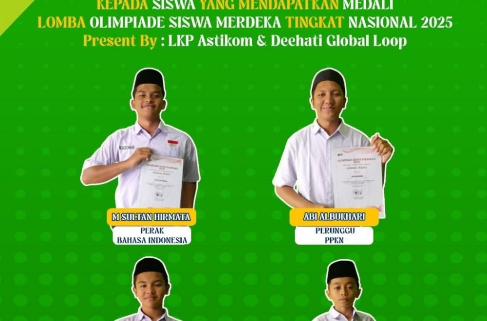 Para Peraih Medali pada Olimpiade Siswa Merdeka Tingkat Nasional 2025